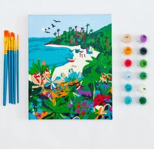 Paint Anywhere Beach Butterfly by Hebe Studio Paint by Numbers Framed Mini